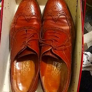 Salvatore ferragamo brown loafers size 7.5